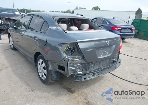 2012 Honda Civic Lx from USA, damaged, VIN 19XFB2E53CE064663